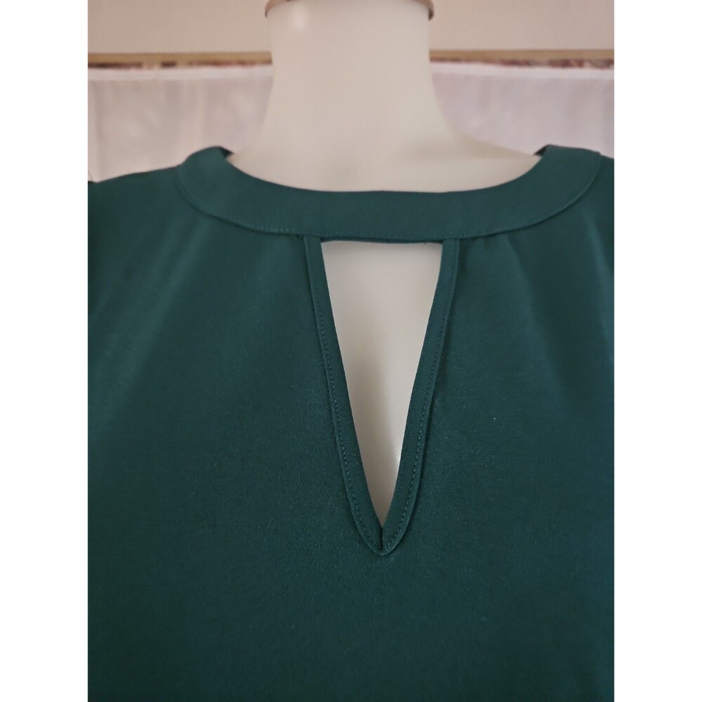 NWT Emery Rose Dark Green Puff Sleeve Dress 1XL - Picture 2 of 9